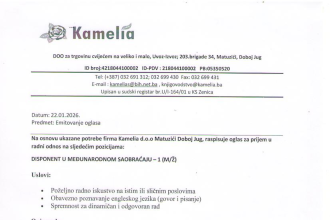 KAMELIA: Potreban disponent