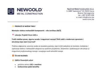 NEWCOLD MC: Potrebni montažeri