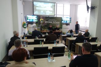 Izrada pragova u koritu rijeke Usore