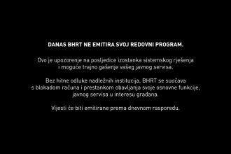 BHRT obustavio program, državnom emiteru prijeti potpuni kolaps za 48 sati