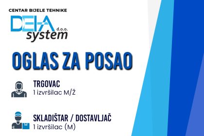 DEHA System: Potreban trgovac i skladištar