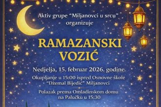 Najava manifestacije Ramazanski vozić u Miljanovcima
