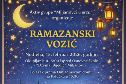 Najava manifestacije Ramazanski vozić u Miljanovcima
