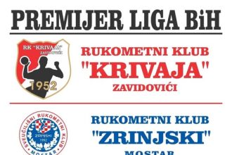 Premijer liga BiH: RK Krivaja protiv SRK Zrinjski u Zavidovićima