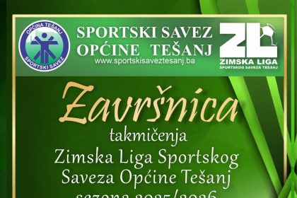 Završnica Zimske lige Sportskog saveza 28. februara u Jelahu