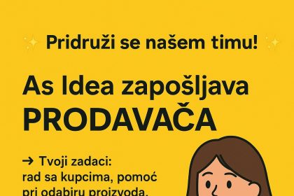 As Idea zapošljava PRODAVAČA